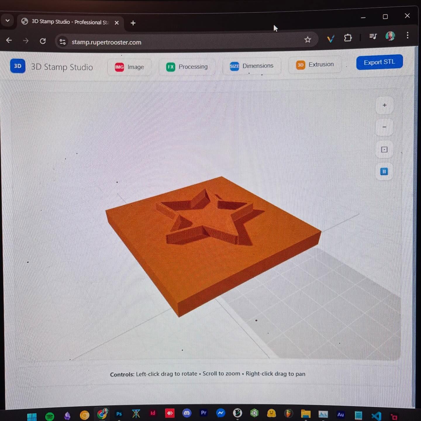 i made a tool to make stamps easily for your 3d printer
stamp.rupertrooster.com