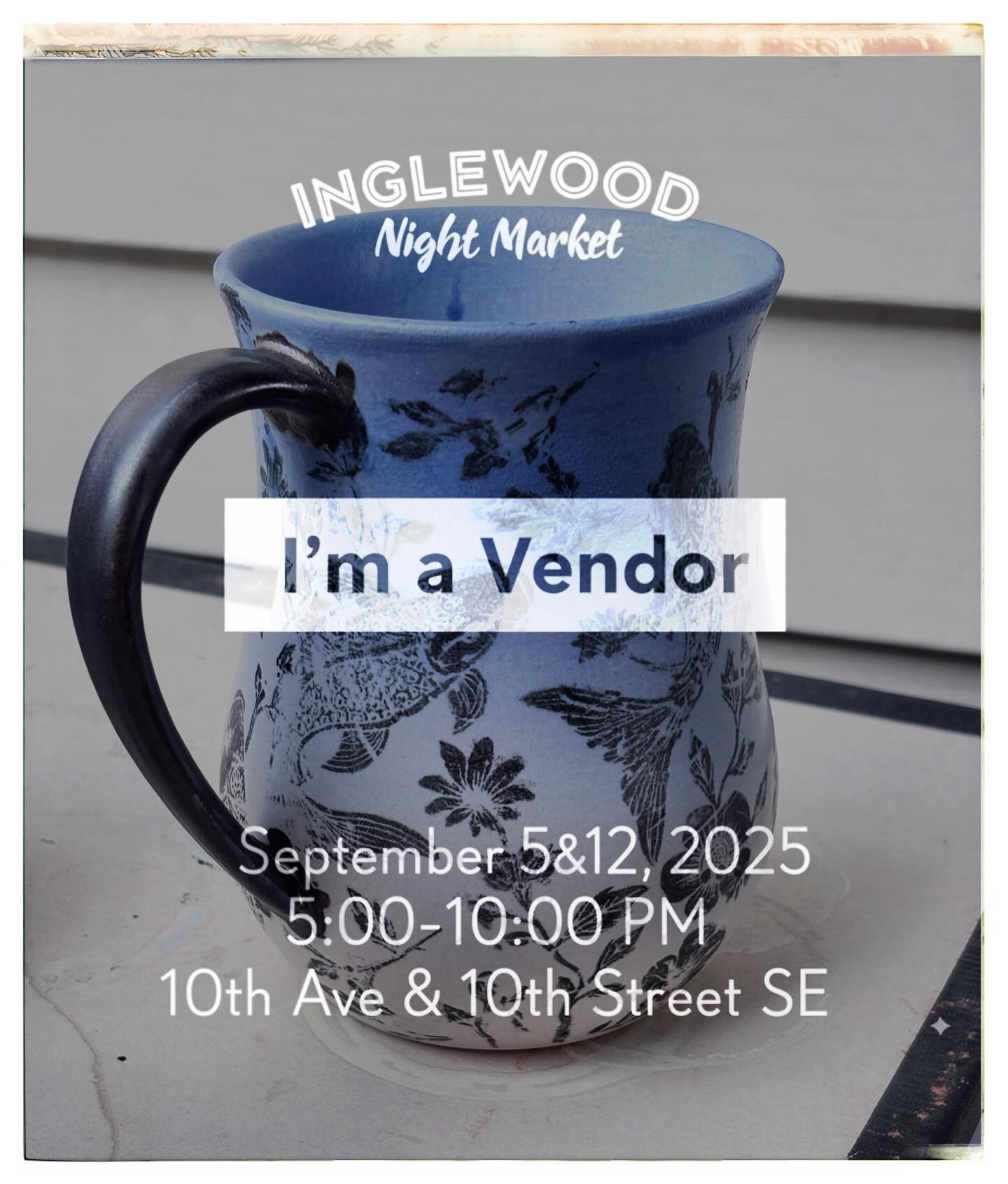 I’m set up tonight at the Inglewood Night Market.
📍 10th Ave & 10th Street SE, Calgary
📅 Friday, September 5, 2025
🕔 5:00–10:00 PM
I’ll have my pottery out, including mugs and other one-of-a-kind designs made with hand-applied transfers. Stop by if you’re at the market tonight.
#RupertRooster #Pottery #Ceramics #YYCArt #YYCPottery #YYCArtists #CalgaryEvents #Inglewood #InglewoodNightMarket #YYCNightMarket #YYCMarkets #MadeInCalgary #YYCMade #SupportLocalYYC #CanadianPottery #ClayArt #ArtMarket #YYCHandmade