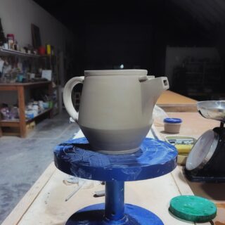 working through it

#pottery #ceramics #greenware #teapot #wheelthrown #handmadepottery #potteryprocess #ceramicstudio #claylife #functionalceramics #pottersofinstagram #potterylover #handthrown