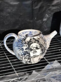 unfired…. i’m really on the fence about this teapot. i’m all in now tho….