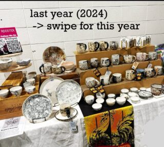 i’m so excited to be back at under 100 art show again this year!!! i think i’ve developed my art more. can has teapots now!!!

info: @artspot.yyc @under100artshow 

#yycpottery #yycart #yycartists #ceramicart #handthrown #potterygram #clayrebels #mudwitch #kilncreatures #glazepunk #weirdceramics #altceramics #artwithoutpolish #makersofchaos #potteryobsessed #ceramicdesign #canadianceramics #yycmade #yycmarkets #under100artshow #artspotyyc #handmadecanada #supportlocalart #buyhandmade #collectorspiece #oneofakindart #statementceramics #rupertroosterceramics