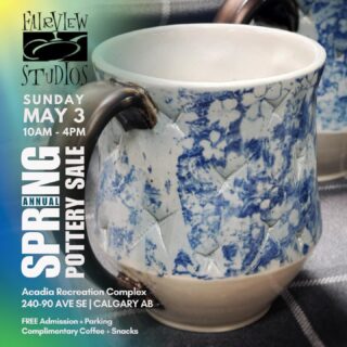 fairview studios
spring pottery sale
sunday may 3
10am–4pm
acadia recreation complex
240 90 ave se
calgary ab
free admission + parking
complimentary coffee + snacks
#calgaryevents #yycart #yycceramics #potterysale #handmadeceramics
@fairviewstudios