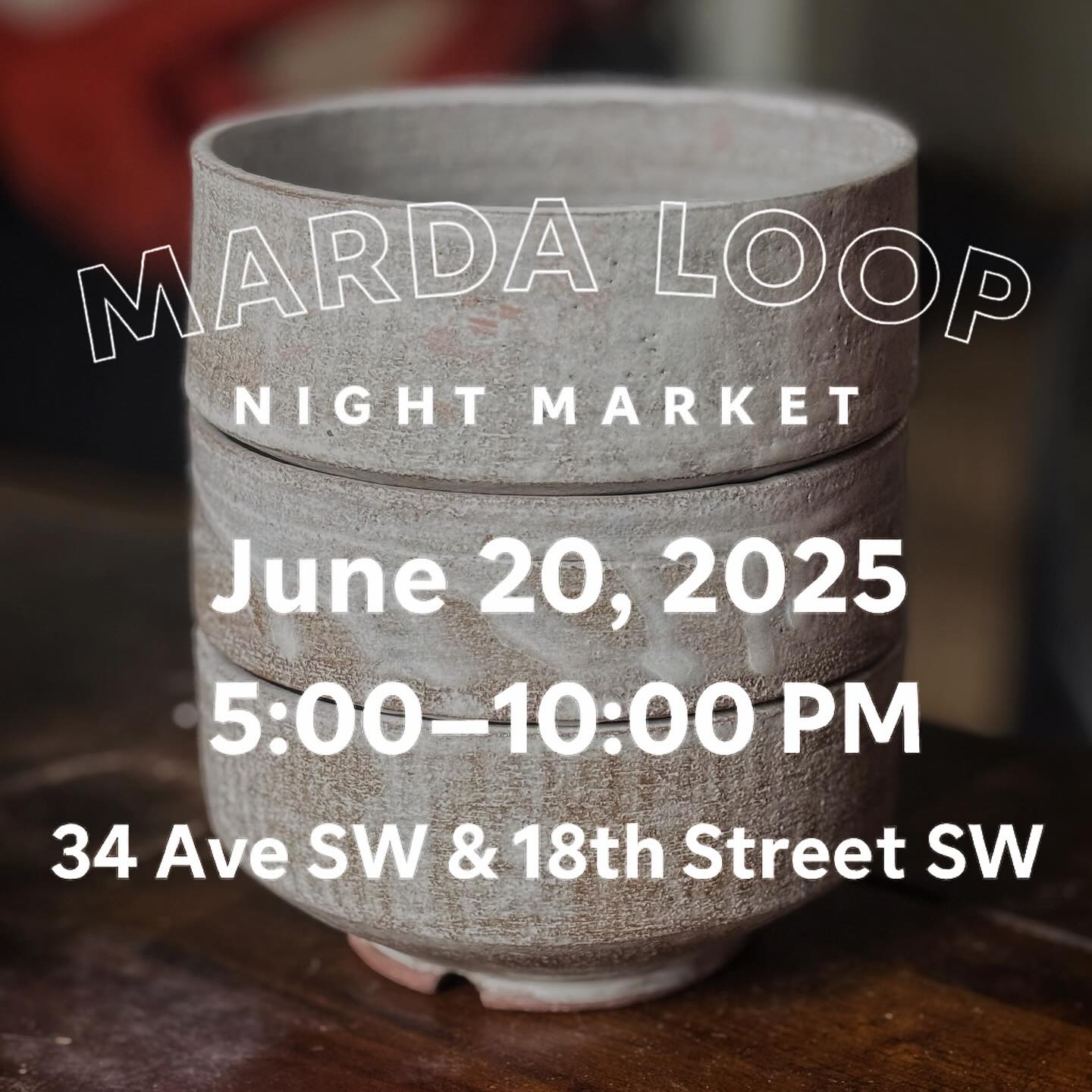 🦉 Come find me at the Marda Loop Night Market tonight! I’ll be there with a table full of handmade pottery — mugs, bowls, and a few surprises. Every piece is made by hand, right here in Calgary. Come say hi, touch the clay, and take home something special.
📍 34 Ave SW & 18th Street SW
🕔 5:00–10:00 PM — Tonight! June 20
#yycpottery #calgarypottery #mardaloopnightmarket #yycevents #supportlocalyyc #handmadeyyc #yycartist #potteryvendor #calgaryartist #canadianceramics #ceramicart #wheelthrown #claylove #rupertpottery #shoplocalyyc