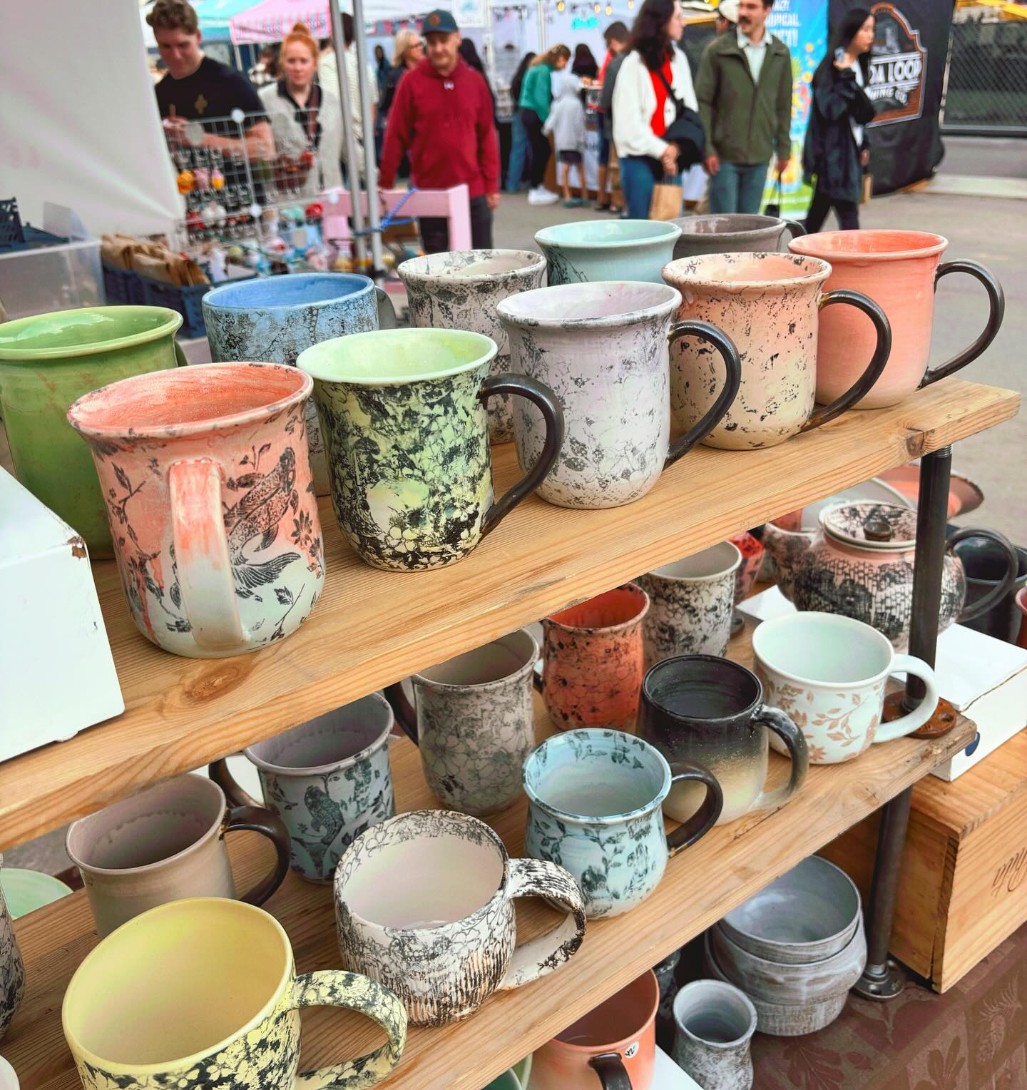 #localartist #handmadecalgary #ceramicart #stoneware #mardaloopnightmarket #market #yycnow #yyc #yycliving #calgaryevents #calgary #local #supportsmallbusiness #september #july #music #performance #family #shopping #summertime